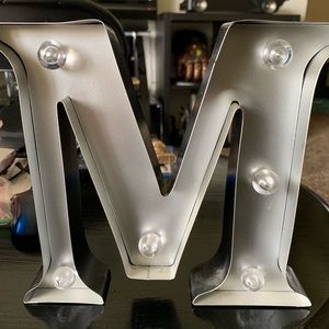 Letter ‘M’ Light up Room Decor